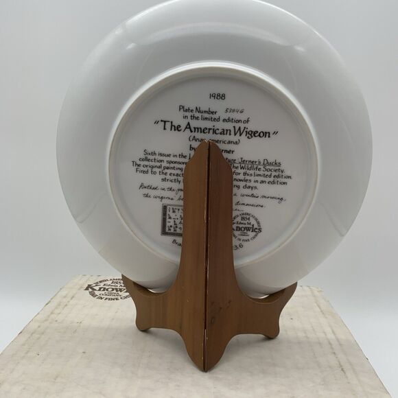 The American Wigeon Plate Living With Nature Series Jerners Ducks 1988 Knowles - Picture 2 of 8